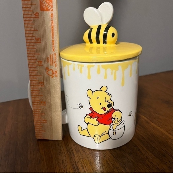BN DISNEY WINNIE THE POOH HUNNY POT CERAMIC MUG WITH LID - Picture 5 of 10